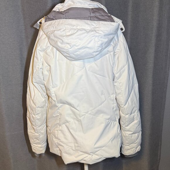 Columbia Lay D Down Jacket Women’s Medium White WL4047-494 Hooded Puffer Coat - Picture 4 of 16